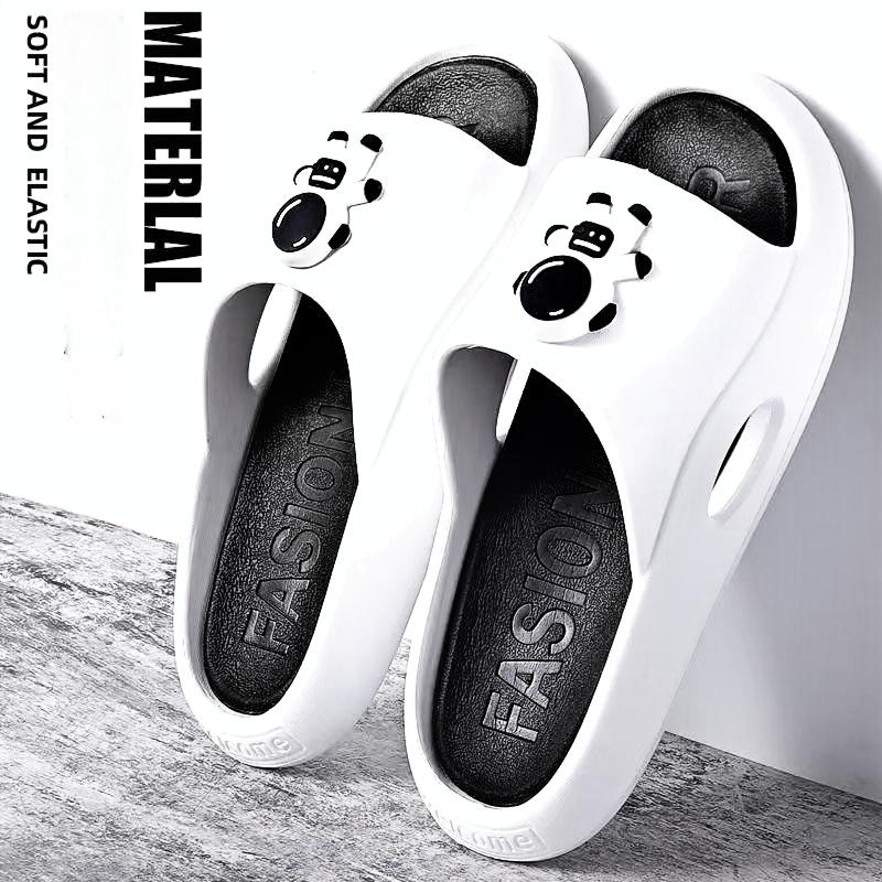 Men's Quick-Dry Bathroom Sandals - Non-Slip Anti-Skid Shower Slippers with Thick Soft Sole, Summer Indoor-Outdoor Unisex Slides for Couple & Home Use(Runs Small - Size Up 1)(FBK )(discount)