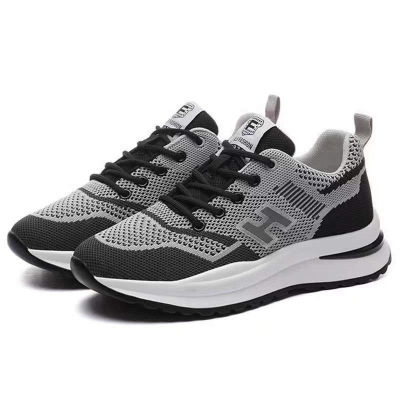 Women's Flyknit Running Shoes - Breathable Mesh Casual Athletic Sneakers with Cushioned Insole, Non-Slip Sole for Gym and Outdoor Activities, Fashion Lightweight Walking Shoes (FBK delivery 2-6 days)