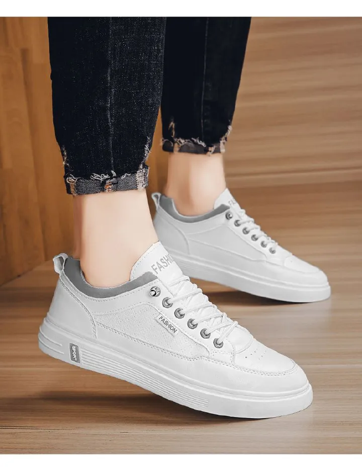 Hot Youth Men's Casual Sports Sneakers Man - Trendy Breathable Mesh Shoes Viatu vya Kiume with Non-Slip & Wear-Resistant Rubber Sole & Lace-Up for Versatile Street Fashion