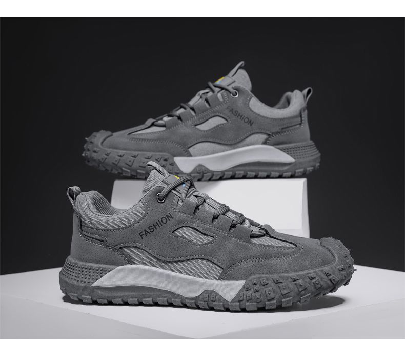 Hot Youth Men's Casual Sports Sneakers Man - Breathable PU Mesh Shoes Viatu vya Kiume with Non-Slip & Wear-Resistant Rubber Sole & Lightweight Lace-Up for Versatile Street Fashion