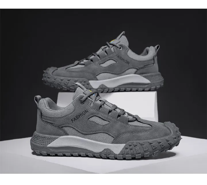 Hot Youth Men's Casual Sports Sneakers Man - Breathable PU Mesh Shoes Viatu vya Kiume with Non-Slip & Wear-Resistant Rubber Sole & Lightweight Lace-Up for Versatile Street Fashion