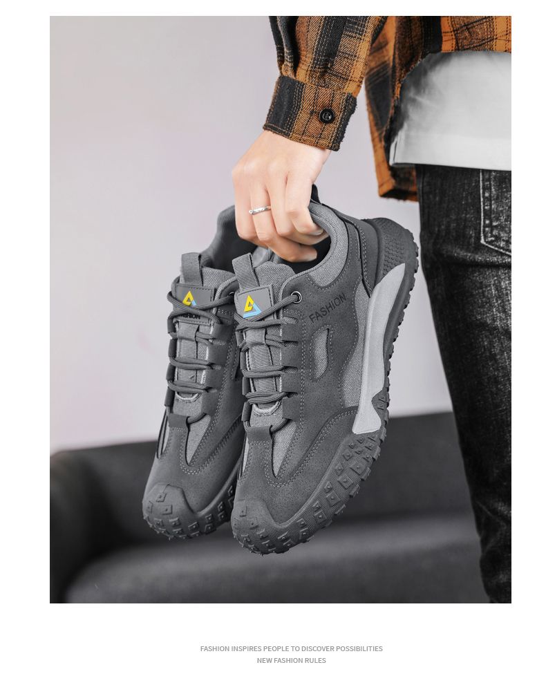 Hot Youth Men's Casual Sports Sneakers Man - Breathable PU Mesh Shoes Viatu vya Kiume with Non-Slip & Wear-Resistant Rubber Sole & Lightweight Lace-Up for Versatile Street Fashion