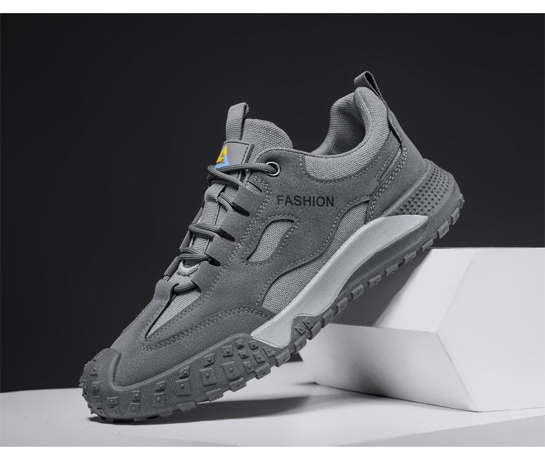 Hot Youth Men's Casual Sports Sneakers Man - Breathable PU Mesh Shoes Viatu vya Kiume with Non-Slip & Wear-Resistant Rubber Sole & Lightweight Lace-Up for Versatile Street Fashion
