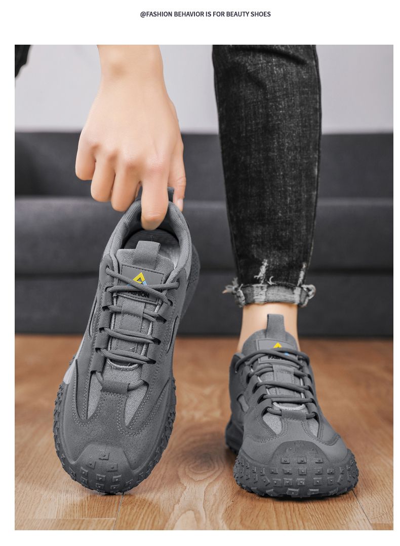 Hot Youth Men's Casual Sports Sneakers Man - Breathable PU Mesh Shoes Viatu vya Kiume with Non-Slip & Wear-Resistant Rubber Sole & Lightweight Lace-Up for Versatile Street Fashion