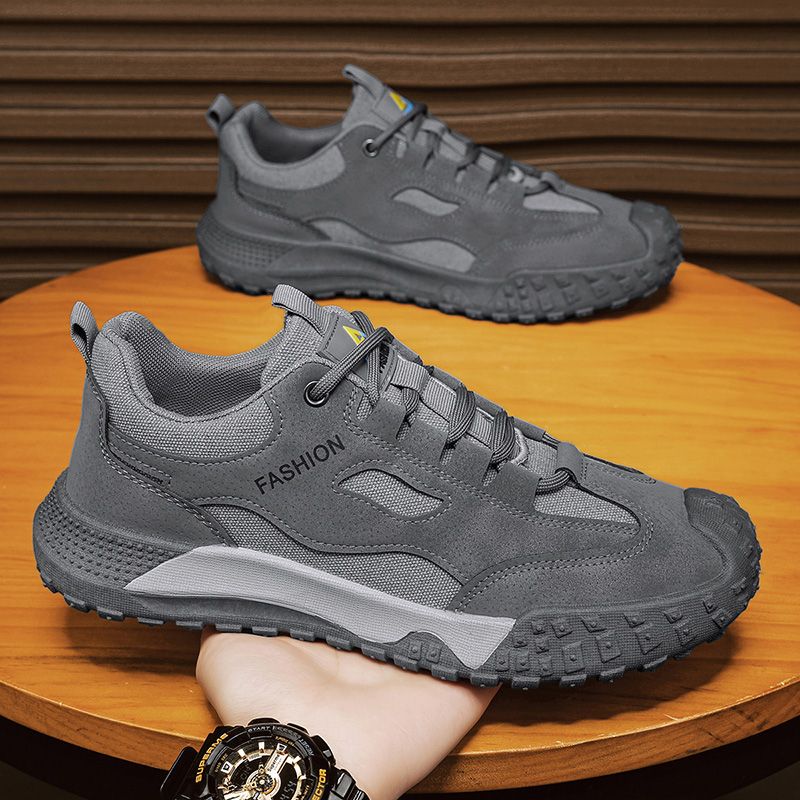 Hot Youth Men's Casual Sports Sneakers Man - Breathable PU Mesh Shoes Viatu vya Kiume with Non-Slip & Wear-Resistant Rubber Sole & Lightweight Lace-Up for Versatile Street Fashion