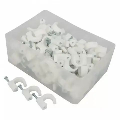 100pcs nail-in cable clips