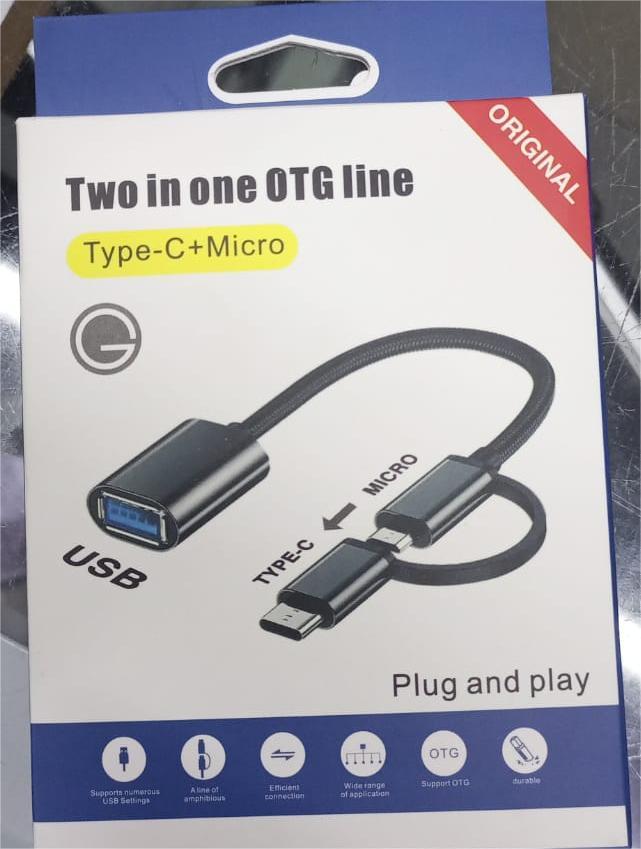 2 In 1 USB 3.0 OTG Adapter Cable Type-C