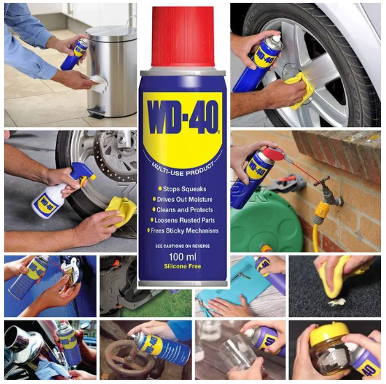 WD-40 Multi-Purpose Lubricant Spray – Rust Remover, Cleaner & Protector