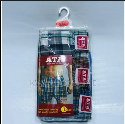 3 Pcs Quality Cotton Men’s Boxers – Soft, Breathable, Comfortable Innerwear for Male, Boys Men’s undergarments, Innerwear for men