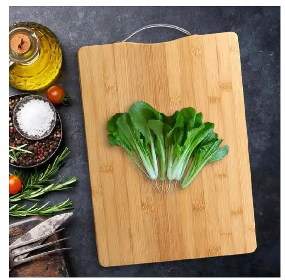 Bamboo Chopping Board with Handle – Premium Wooden Cutting Board 🔥🔥