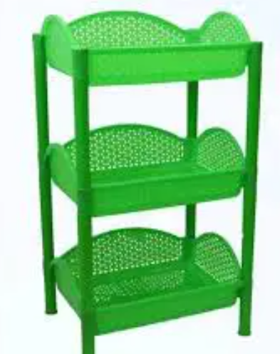 3-Tier Kitchen Storage Rack – Multi-Layer Fruit & Vegetable Organizer with Utensil Holder