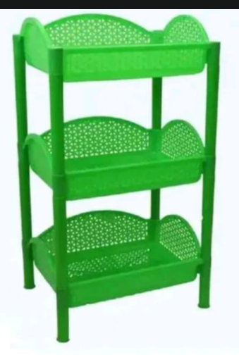 3-Tier Kitchen Storage Rack – Multi-Layer Fruit & Vegetable Organizer with Utensil Holder