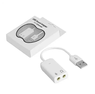 USB 7.1 Channel External Sound Card  Audio Adapter Cable