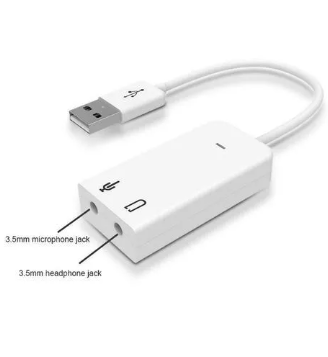 USB 7.1 Channel External Sound Card  Audio Adapter Cable