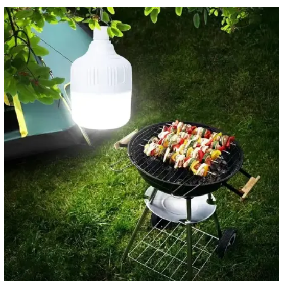 USB Rechargeable LED Emergency Bulb 20W/30W/40W/50W – Portable Camping & Reading Light with Free Charging Cable