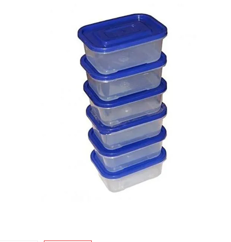 3/6/12 Pcs Plastic Food Storage Containers – 800ml Airtight Clear Containers with Lids