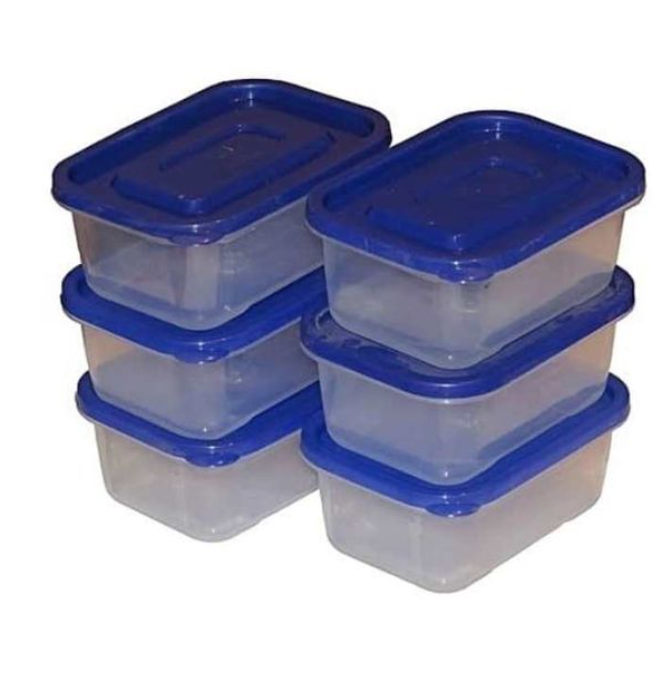 3/6/12 Pcs Plastic Food Storage Containers – 800ml Airtight Clear Containers with Lids