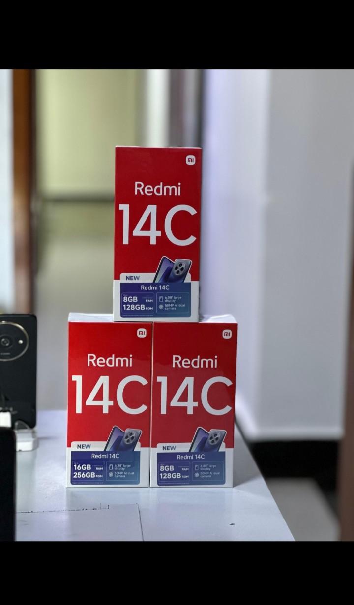 BRAND NEW XIAOMI REDMI 14C, 6.88" (8GB RAM+256GB Storage) (Dual Sim) 5160mAh 50MP AI dual camera,13MP super-clear selfies6.88-inch HD+ display with 120Hz refresh rate,MediaTek Helio G81 Ultra (12 nm)
