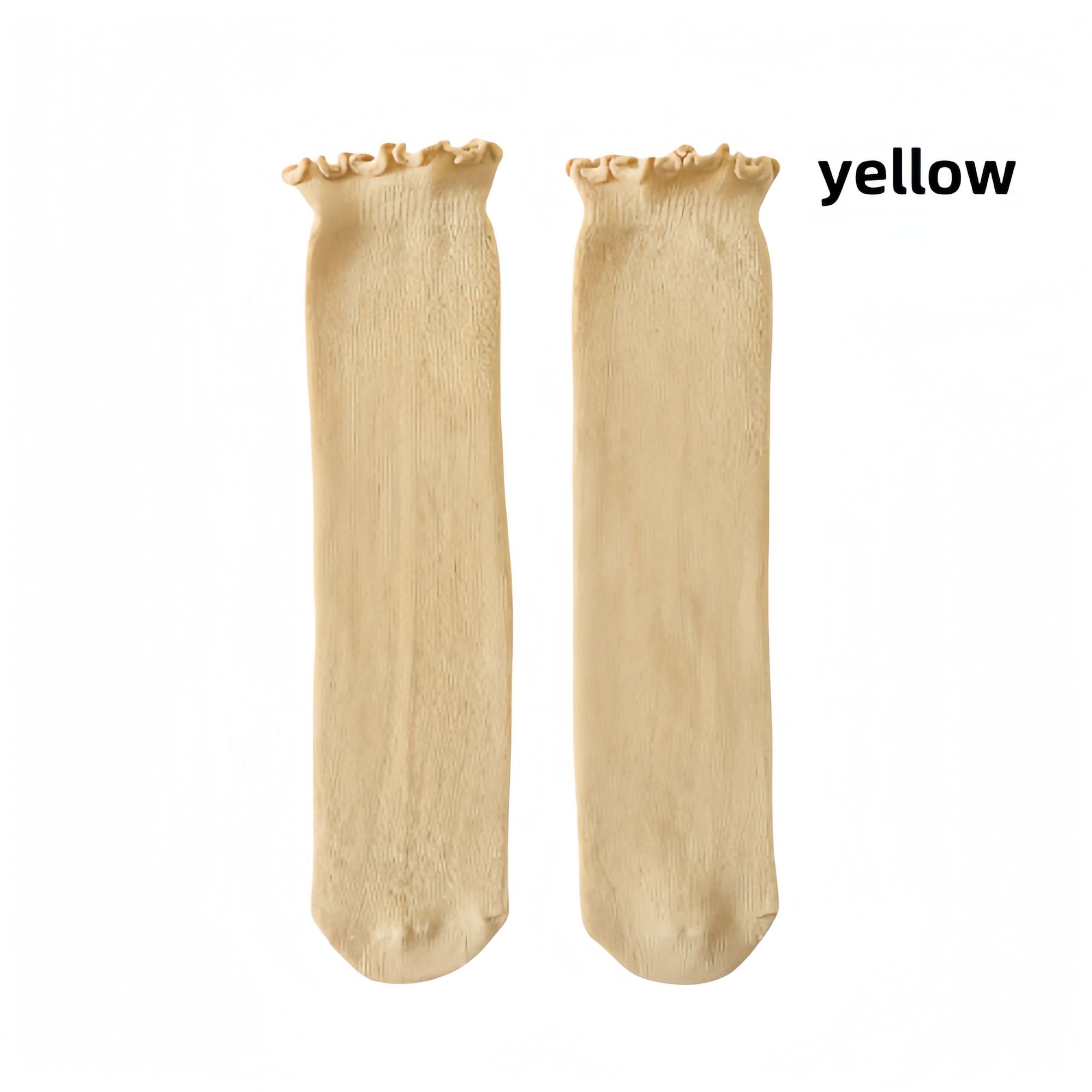 The new fashion breathable wooden ear edge girls' socks, princess socks, cotton children's socks，girls clothing scoks