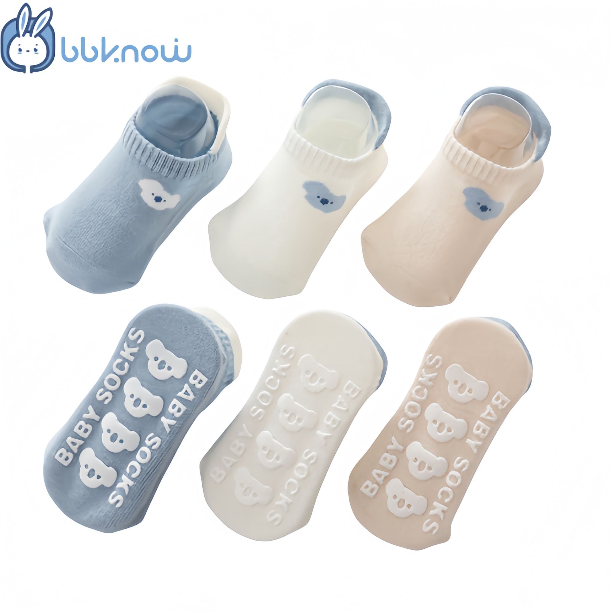 3 Paris, Slipper socks for baby boy&girl, kids learn walk socks, Non-slip socks for baby boys, cloth baby boys socks popular pattern, indoor activty baby floor sock, learn walking sock for little one