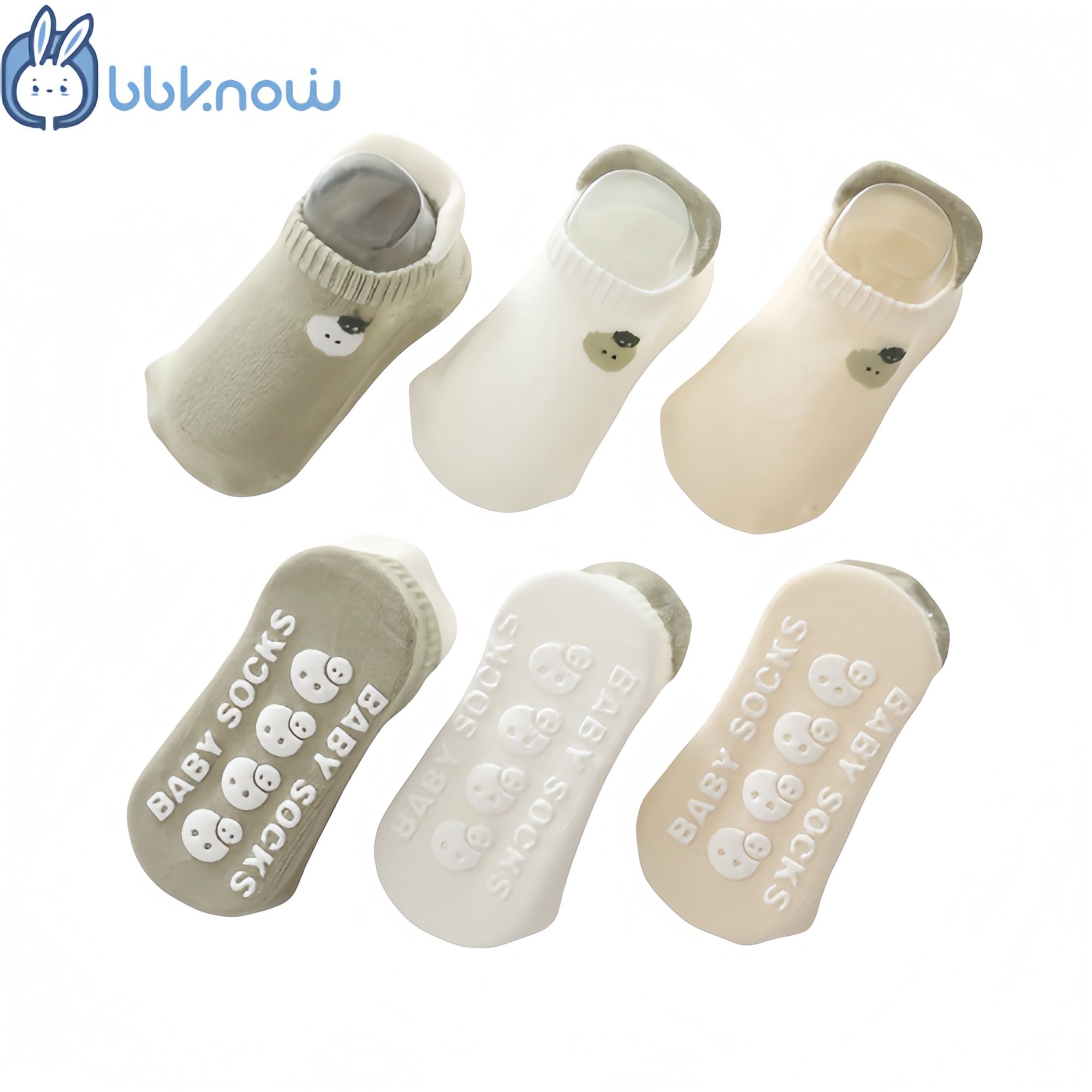 3 Paris, Slipper socks for baby boy&girl, kids learn walk socks, Non-slip socks for baby boys, cloth baby boys socks popular pattern, indoor activty baby floor sock, learn walking sock for little one