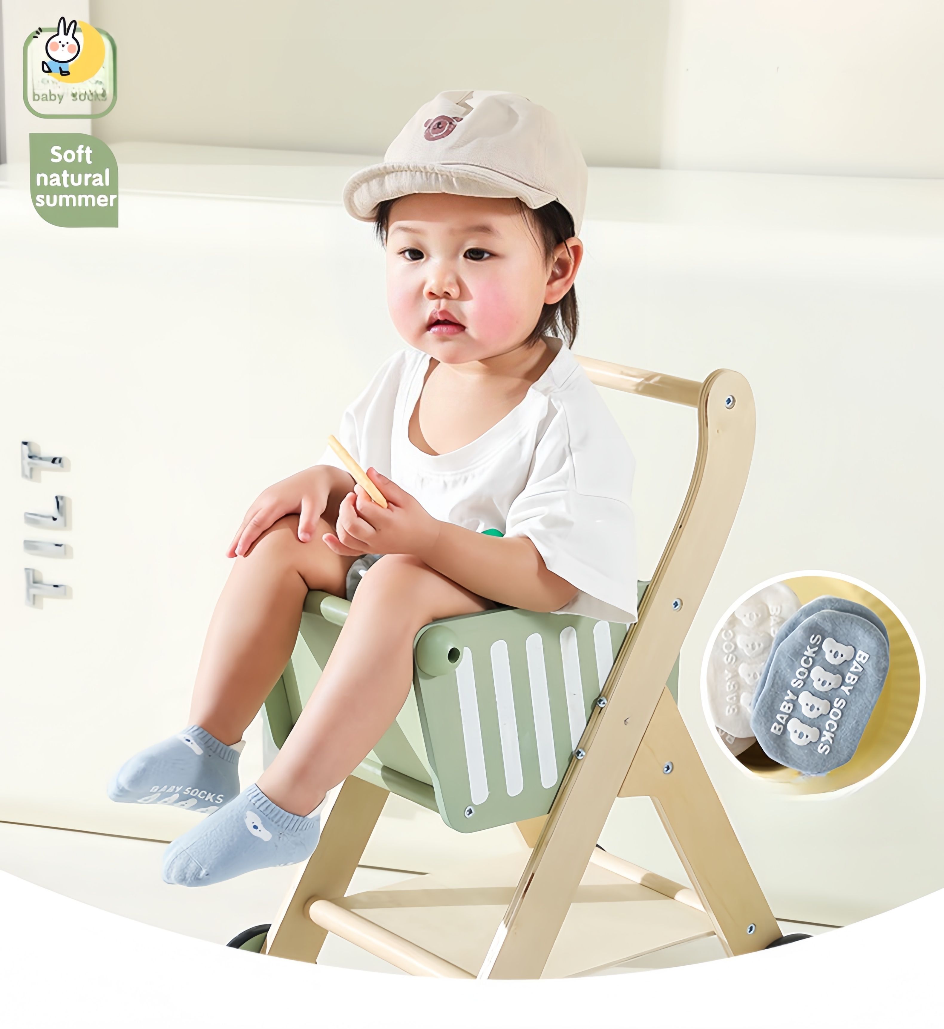 3 Paris, Slipper socks for baby boy&girl, kids learn walk socks, Non-slip socks for baby boys, cloth baby boys socks popular pattern, indoor activty baby floor sock, learn walking sock for little one