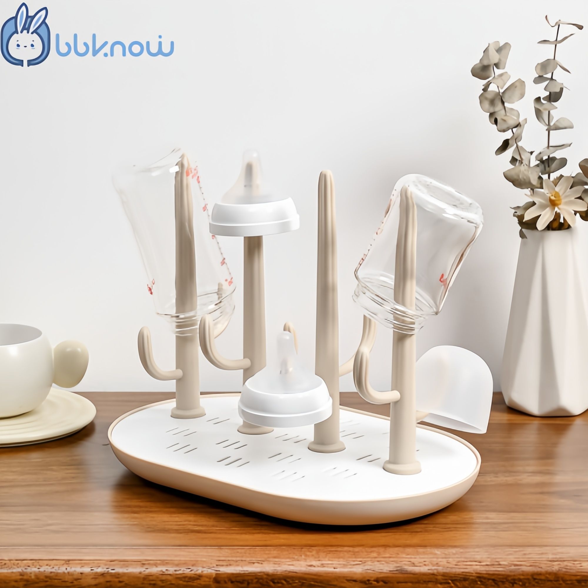 Baby bottle drain rack set, baby products bottle-feeding , food grad material baby bottle rack, bottle stroage for cleaning