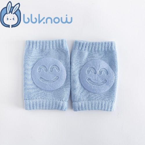 Knee pads for baby crawling, baby clothing knee pad sock with smile pattern, toddlers' care socks