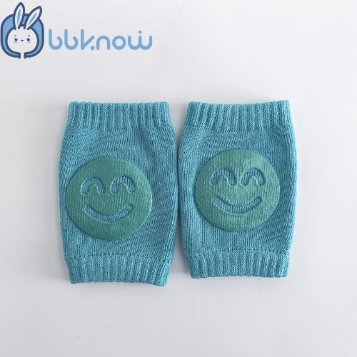 Knee pads for baby crawling, baby clothing knee pad sock with smile pattern, toddlers' care socks