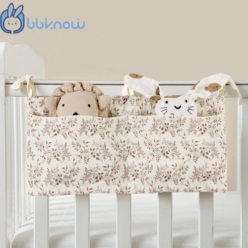 Crib storage bag, diaper storage bag, diaper bag, storage bag of diaper, baby toy storage bag with crib, cotton fabric bag for baby, 2 pcs in bag