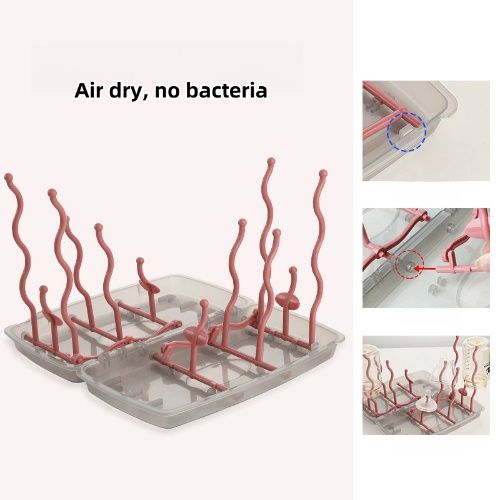 Baby bottle drain rack, Foldable storage for home and travel, baby bottle-feeding-bottle storage