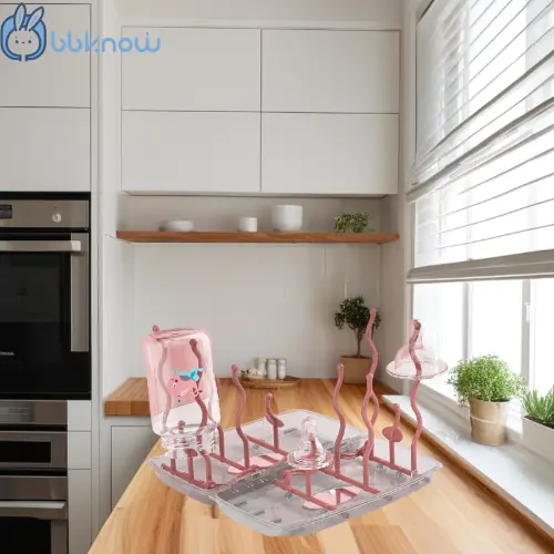 Baby bottle drain rack, Foldable storage for home and travel, baby bottle-feeding-bottle storage