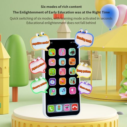 Iphone for baby early educational, Phone toy，Touch screen, simulation, puzzle, good gift for boy & girl, Keep your baby from grabbing your phone
