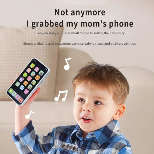 Iphone for baby early educational, Phone toy，Touch screen, simulation, puzzle, good gift for boy & girl, Keep your baby from grabbing your phone