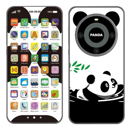 Carton Iphone for baby early educational, Phone toy，Touch screen, puzzle, good gift for boy & girl, Keep your baby from grabbing your phone，rechargeable