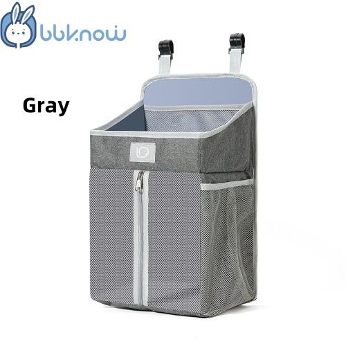 Crib can be hung stroller hanging bag foldable Oxford cloth diaper hanging bag can be hung baby cot, PVC board inside