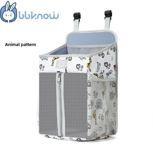 Crib can be hung stroller hanging bag foldable Oxford cloth diaper hanging bag can be hung baby cot, PVC board inside