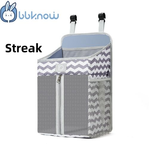 Crib can be hung stroller hanging bag foldable Oxford cloth diaper hanging bag can be hung baby cot, PVC board inside