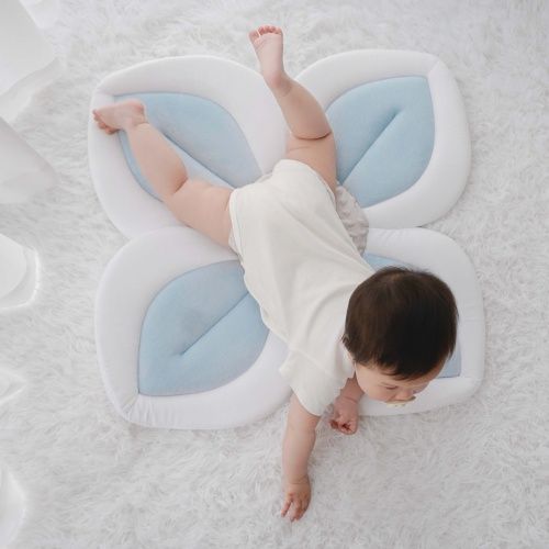 New creative wind cute baby bath mat Newborn petal, baby bath mat Sunflower seat cushion, baby bath bedding mat