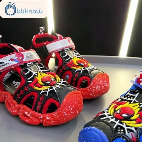 20% off new products, popular pattern boy's sandals with led lighting, kids sport shoes, boy shoes, toddler's sandals, boy shoes