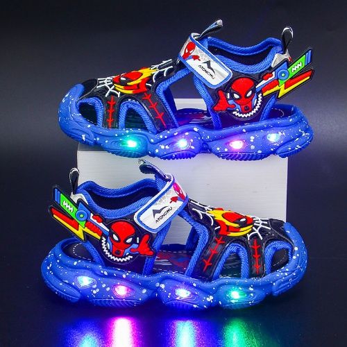 20% off new products, popular pattern boy's sandals with led lighting, kids sport shoes, boy shoes, toddler's sandals, boy shoes