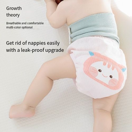 2 pairs, baby potty training pants, summer pure cotton breathable, farewell diapers, can be repeatedly cleaned and used, both boys and girls