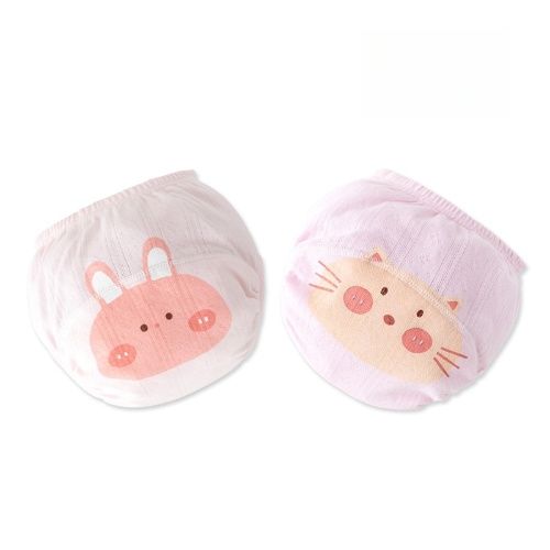2 pairs, baby potty training pants, summer pure cotton breathable, farewell diapers, can be repeatedly cleaned and used, both boys and girls