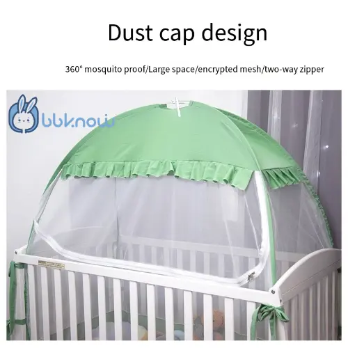 Crib mosquito net, no installation of pop-up bed curtain, baby bed tent, Baby mosquito control 1 set, high quality with certificate ROSE, Amazon sells well