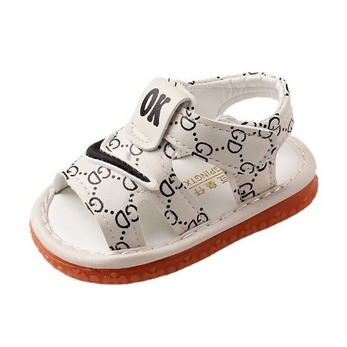 Baby sandals, boy sandals, baby sandals Summer new, soft soled toddler shoes, shoes that make a yelp when walking