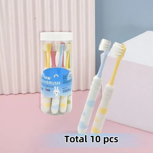10 pcs teether, baby care teether, Gingival toothbrush for children, soft bristles, silicone handle