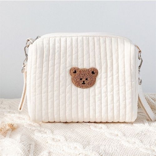 INS, popular design Embroidery stroller bag, Baby stroller bag, multi-functional bear mommy bag, baby walking magic tool, accessory storage bag for travel gear