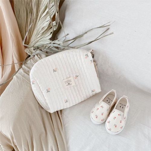 INS, popular design Embroidery stroller bag, Baby stroller bag, multi-functional bear mommy bag, baby walking magic tool, accessory storage bag for travel gear