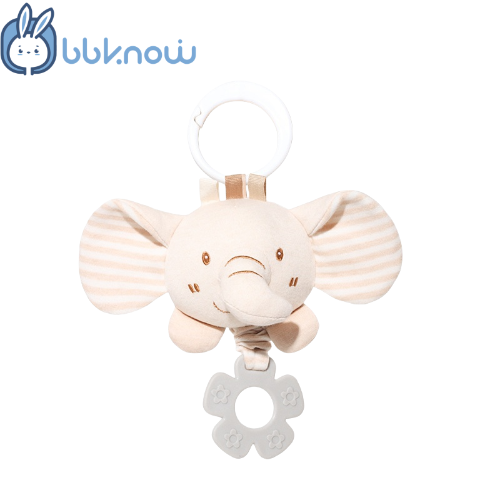 Teethers toy for baby, stroller toy with teether, smoothing toy for new born baby, Bell-ringing toy made of Organic cotton