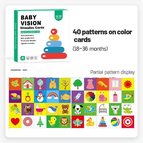 0-3 months baby black and white card Early education card Visual stimulation card baby color card, 1 set(4 books) meets the entire demand, newborn baby can see